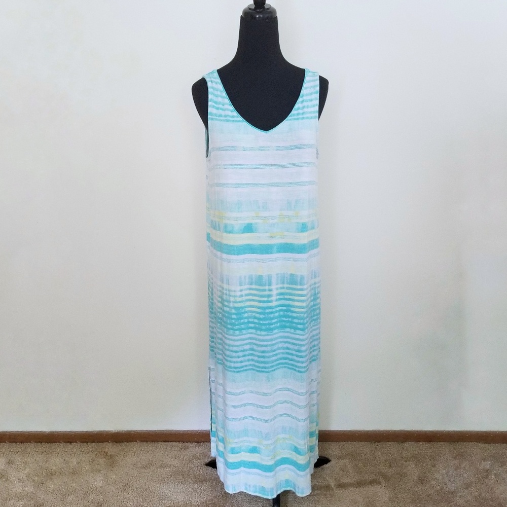 J. Jill Tie Dye Summer Maxi Dress - Medium